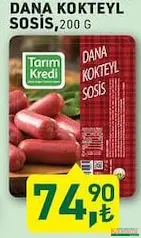 TARIM KREDİ DANA KOKTEYL SOSİS 200 G